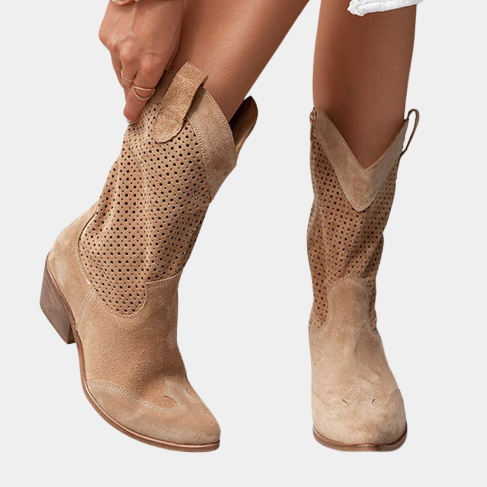 Women's Lightweight and Breathable Western-Style Boots